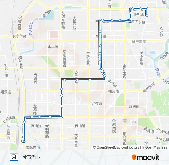 21路 Bus Line Map