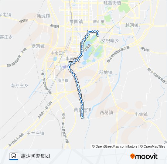 公交44路的线路图