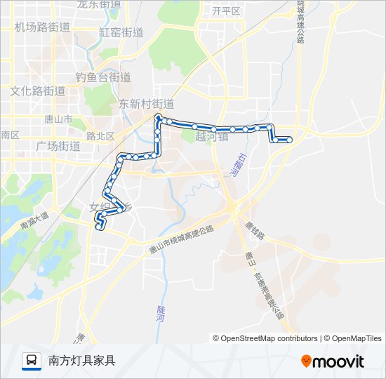 公交51路的线路图