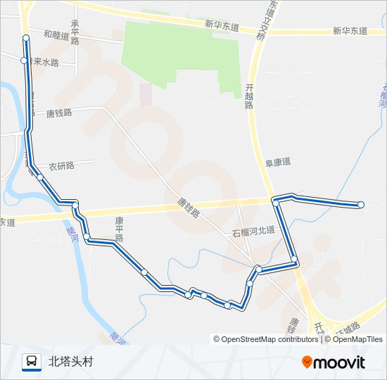 公交53路的线路图