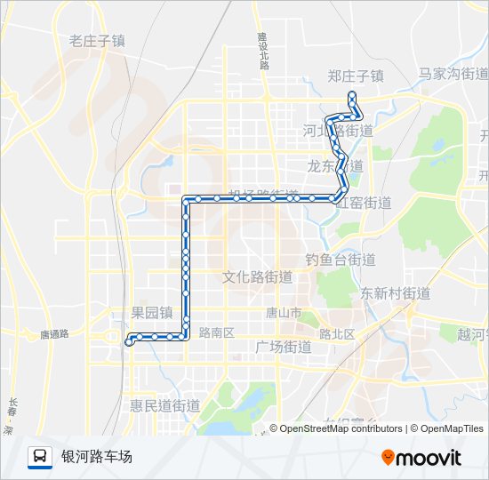 公交56路的线路图