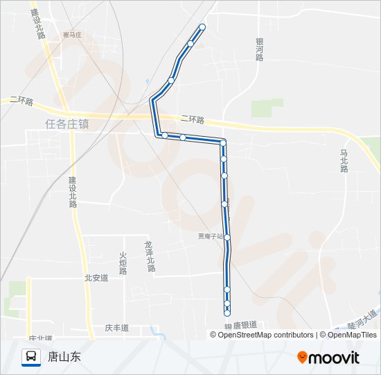 公交57路的线路图