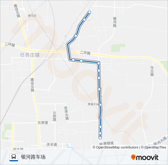 公交57路的线路图