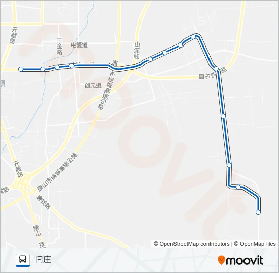 58路 Bus Line Map