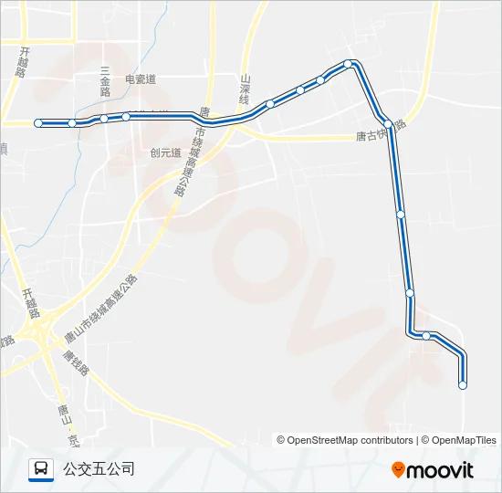 58路 Bus Line Map