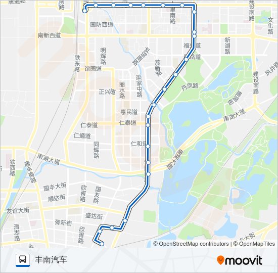 公交84路的线路图