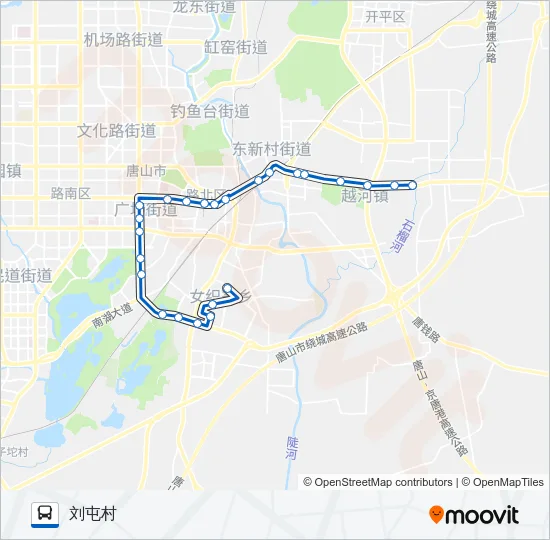 公交游1路的线路图