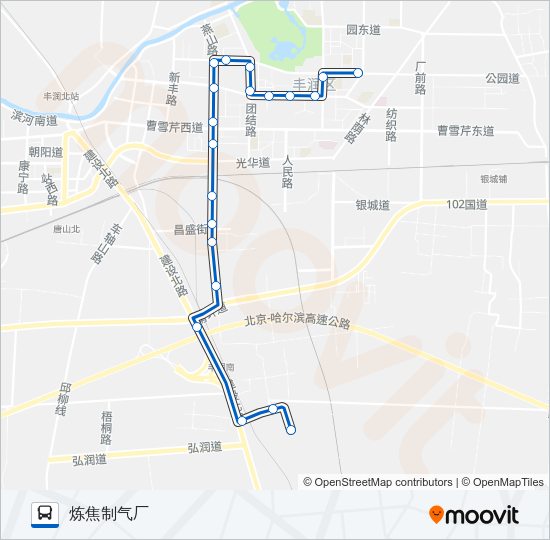 101路 Bus Line Map