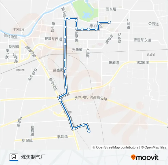 101路 Bus Line Map