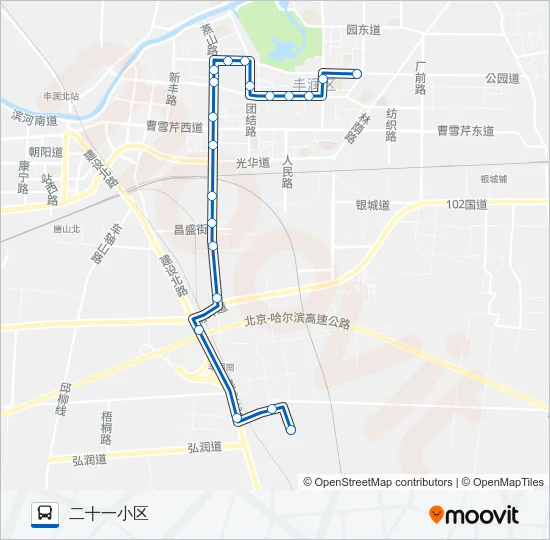 101路 Bus Line Map