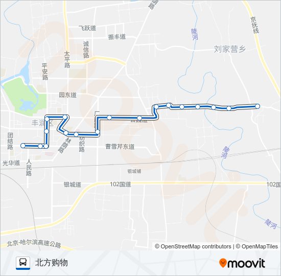 公交104路的线路图