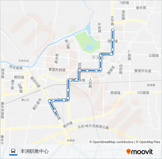 105路 Bus Line Map