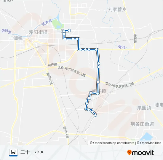 110路 Bus Line Map