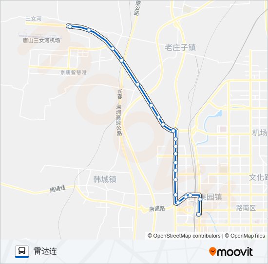 公交113路的线路图