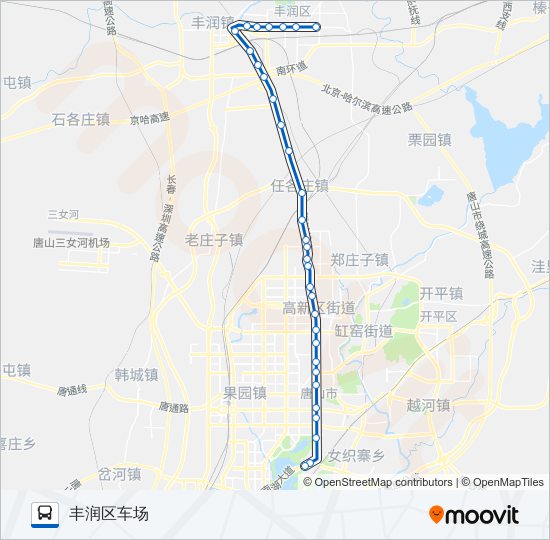 公交114路的线路图