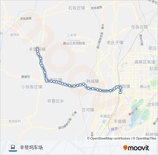 公交116路的线路图