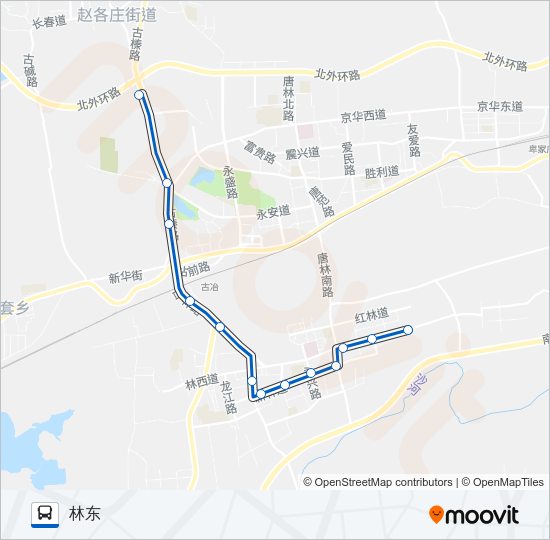 201路 Bus Line Map