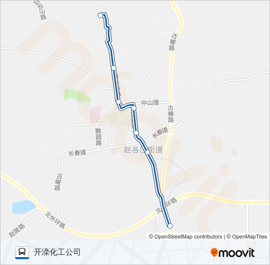 公交202路的线路图