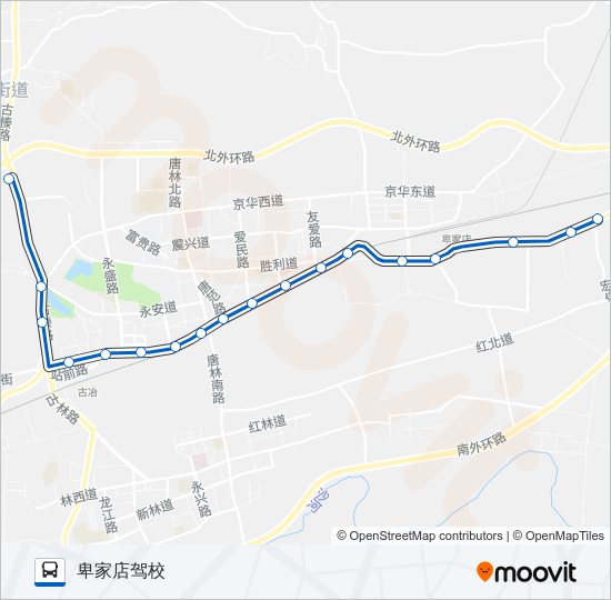 公交204路的线路图