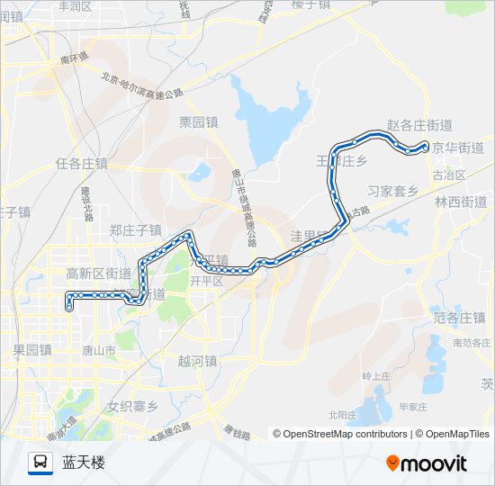 公交207路的线路图