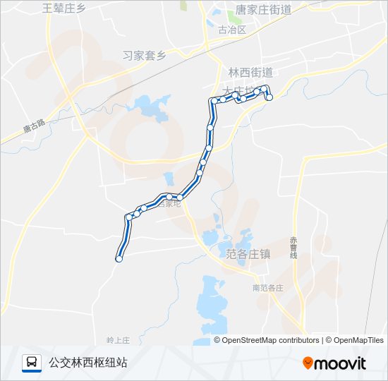 208路 bus Line Map