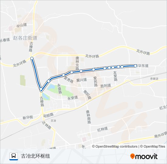 公交211路的线路图