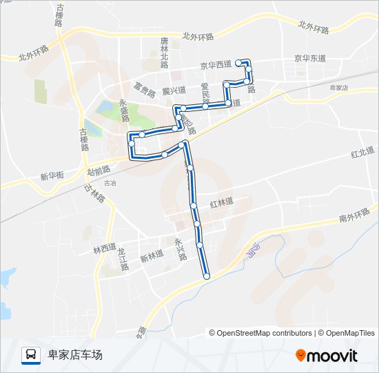 公交213路的线路图