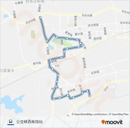 218路 Bus Line Map