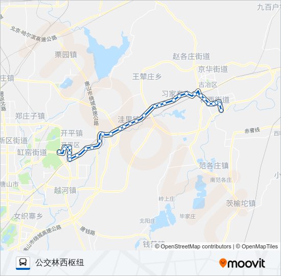 公交220路的线路图
