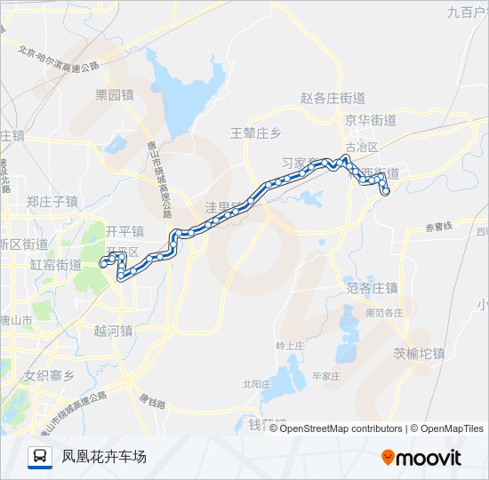 公交220路的线路图