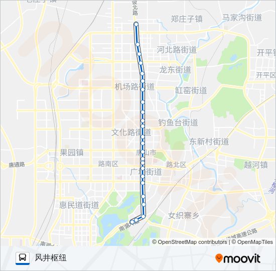 公交D01路的线路图