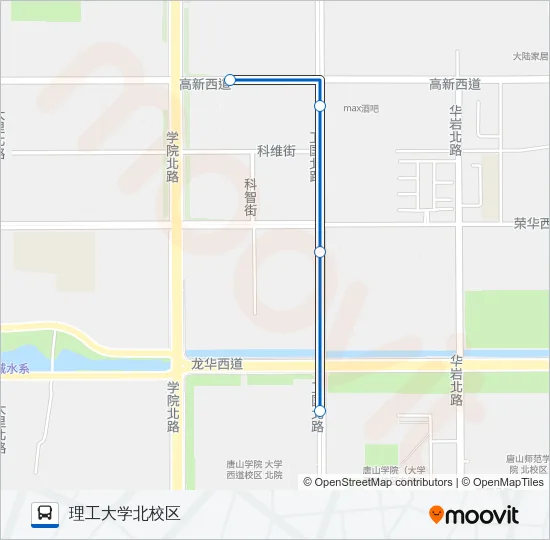 公交10区间路的线路图