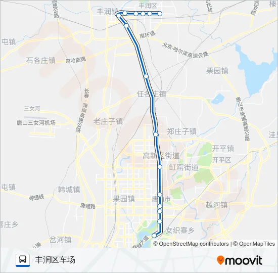 114路快线 Bus Line Map