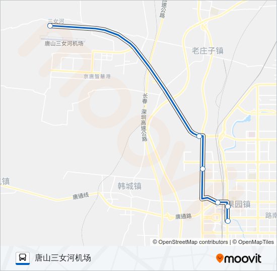 公交机场专1路路的线路图