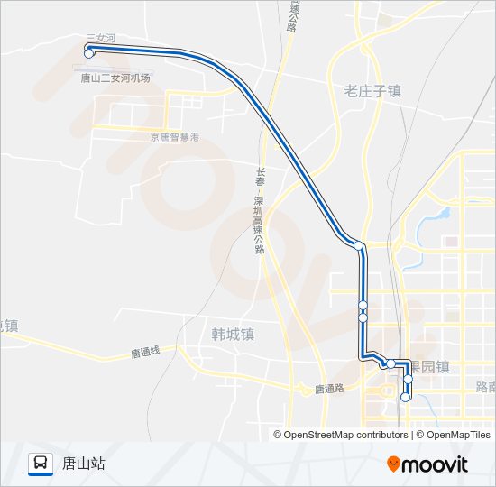 公交机场专1路路的线路图