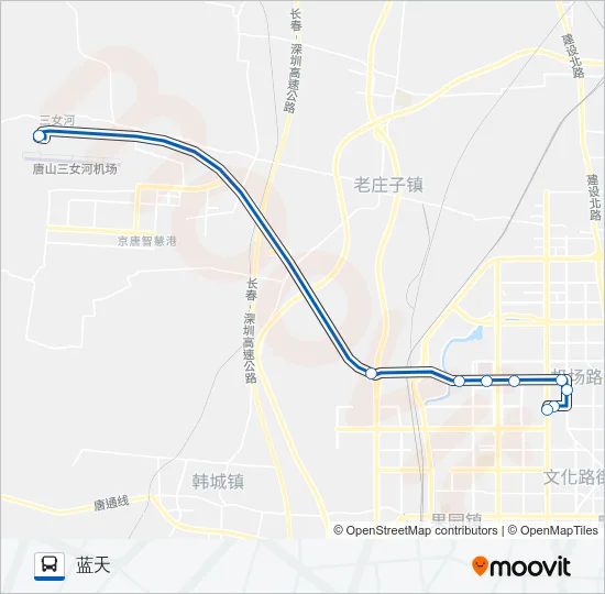 公交机场专2路路的线路图