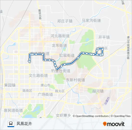 凤凰花卉专线2路 Bus Line Map