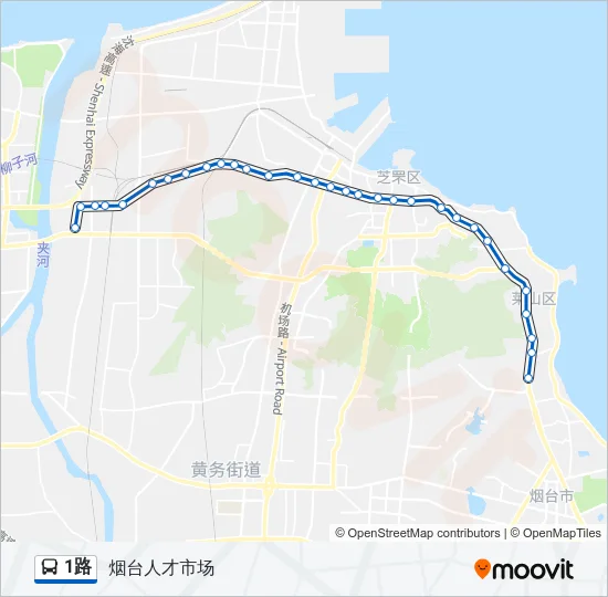 1路 Bus Line Map