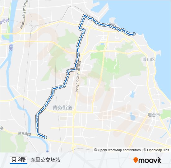 公交3路的线路图