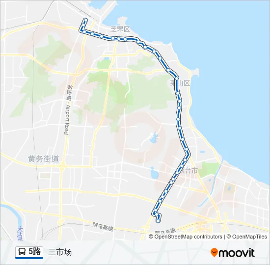 5路 Bus Line Map