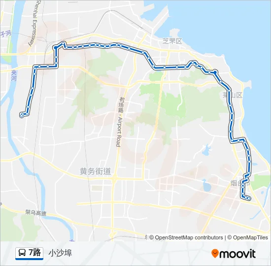 公交7路的线路图