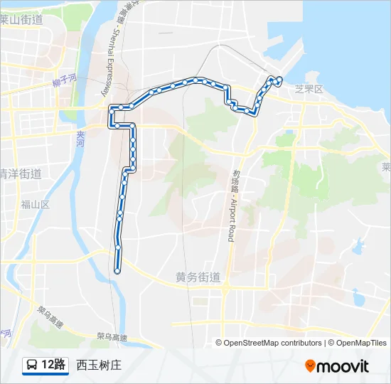 12路 Bus Line Map
