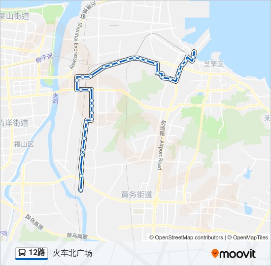 公交12路的线路图