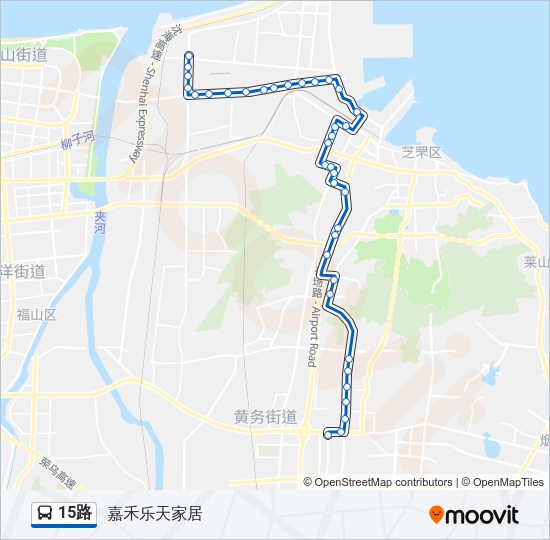 公交15路的线路图