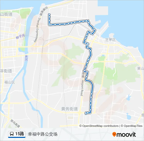 15路 Bus Line Map