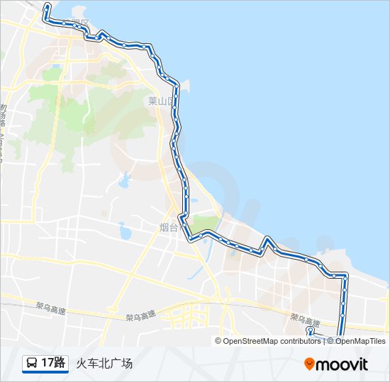 公交17路的线路图