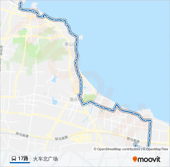 17路 Bus Line Map