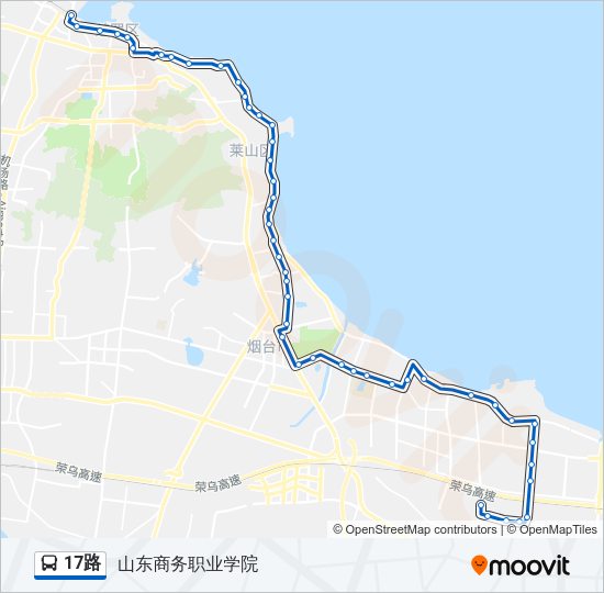 公交17路的线路图