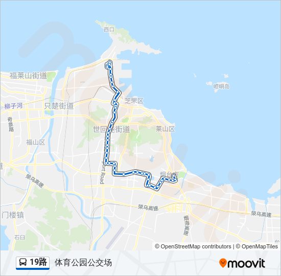 公交19路的线路图