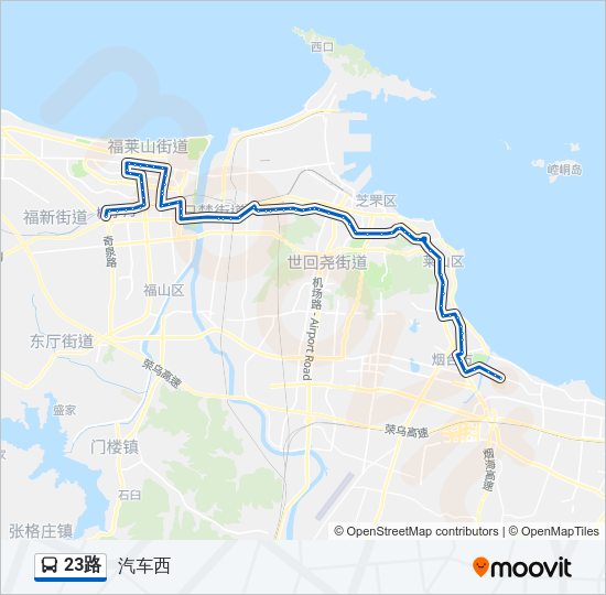 公交23路的线路图
